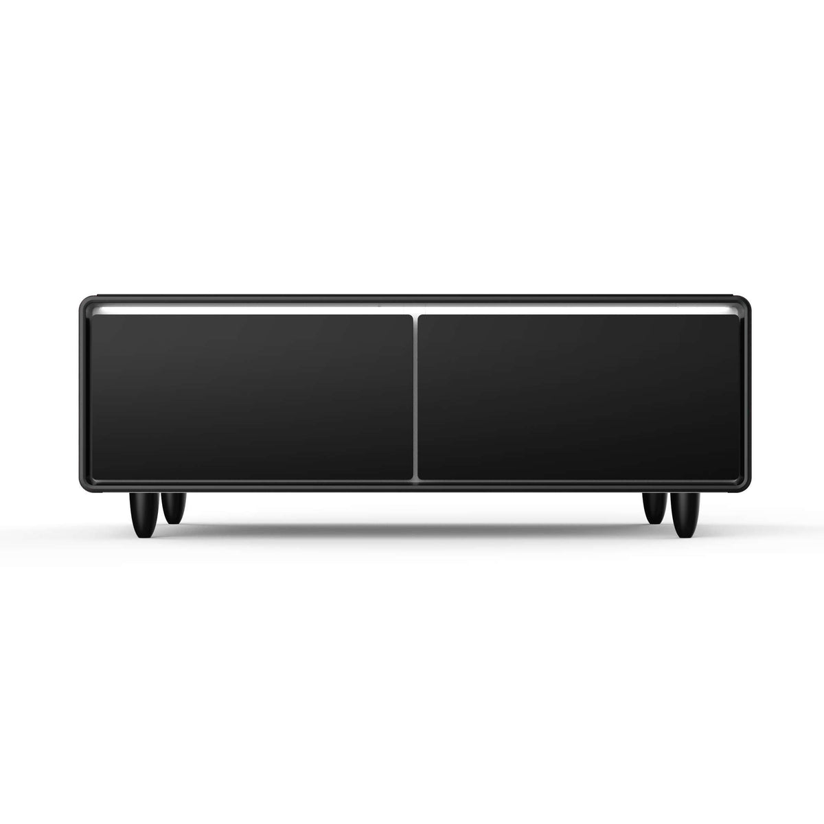 Forno Evoluto Tavolo 51-Inch Smart Coffee Table with Wood-Accent Sides – Dual Cooling Zones, Wireless Charging Pad & Built-In Bluetooth Speakers - FCTFR7006-51WD
