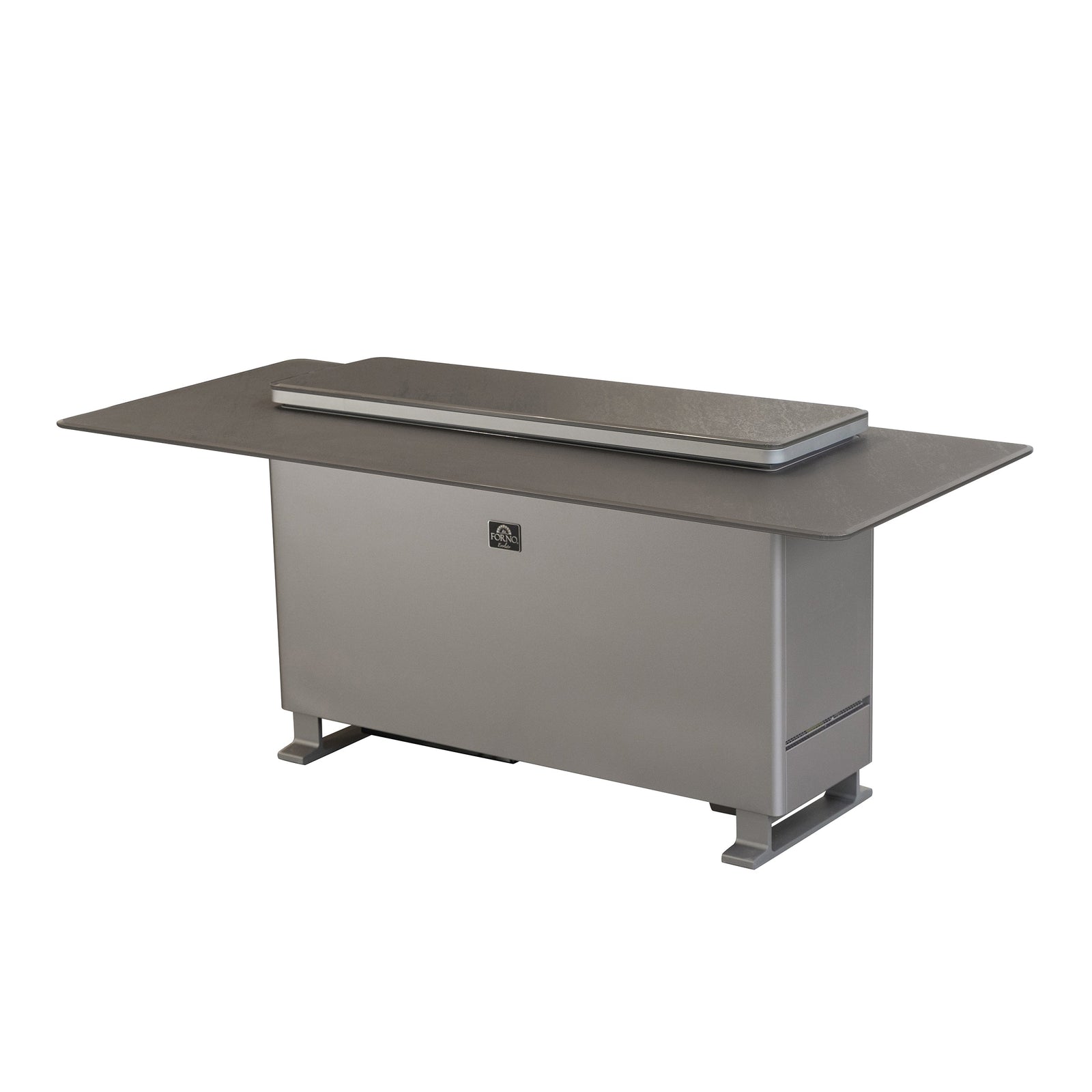Forno Elevato Smart Bar Table, Sandstone Black, 5.3 cu.ft fridge and freezer with Bluetooth control - FBTFR7037-72BLK