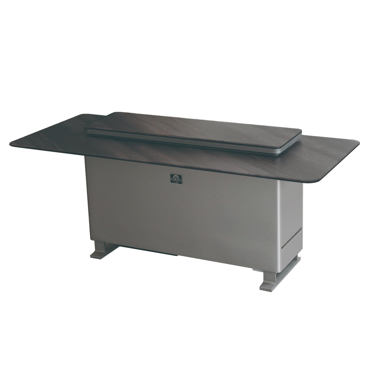 Forno Elevato Smart Bar Table, Midnight Marble, 5.3 cu.ft fridge and freezer with Bluetooth control - FBTFR7037-72GRY