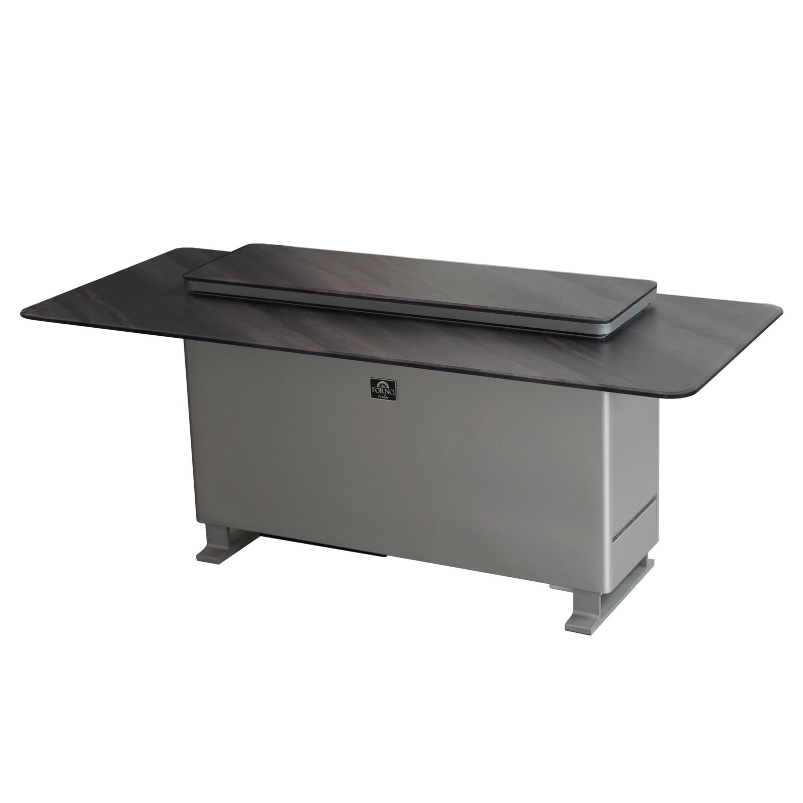 Forno Elevato Smart Bar Table, Midnight Marble, 5.3 cu.ft fridge and freezer with Bluetooth control - FBTFR7037-72GRY