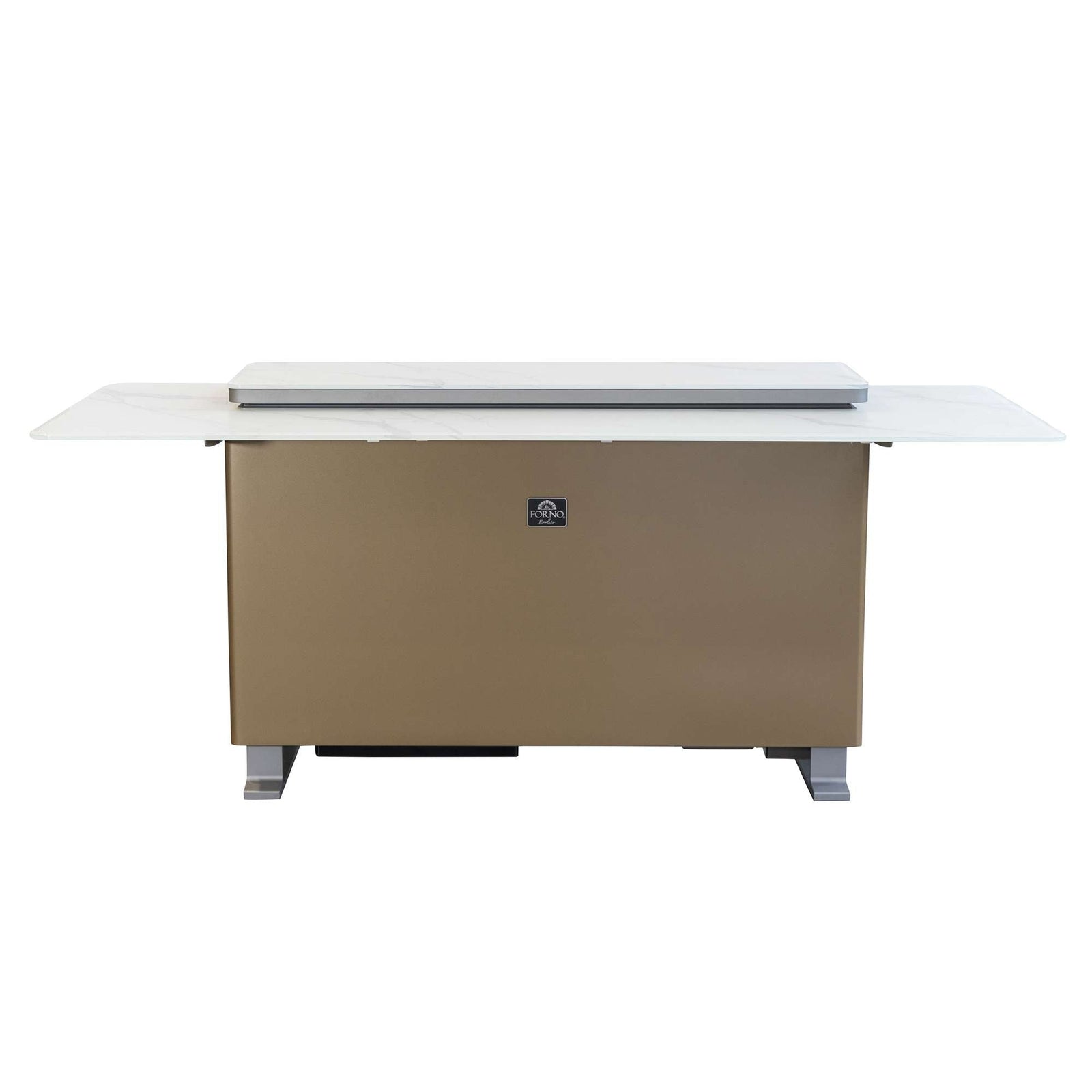 Forno Elevato Smart Bar Table in White, 5.3 cu.ft fridge and freezer with Bluetooth control - FBTFR7037-72WHT