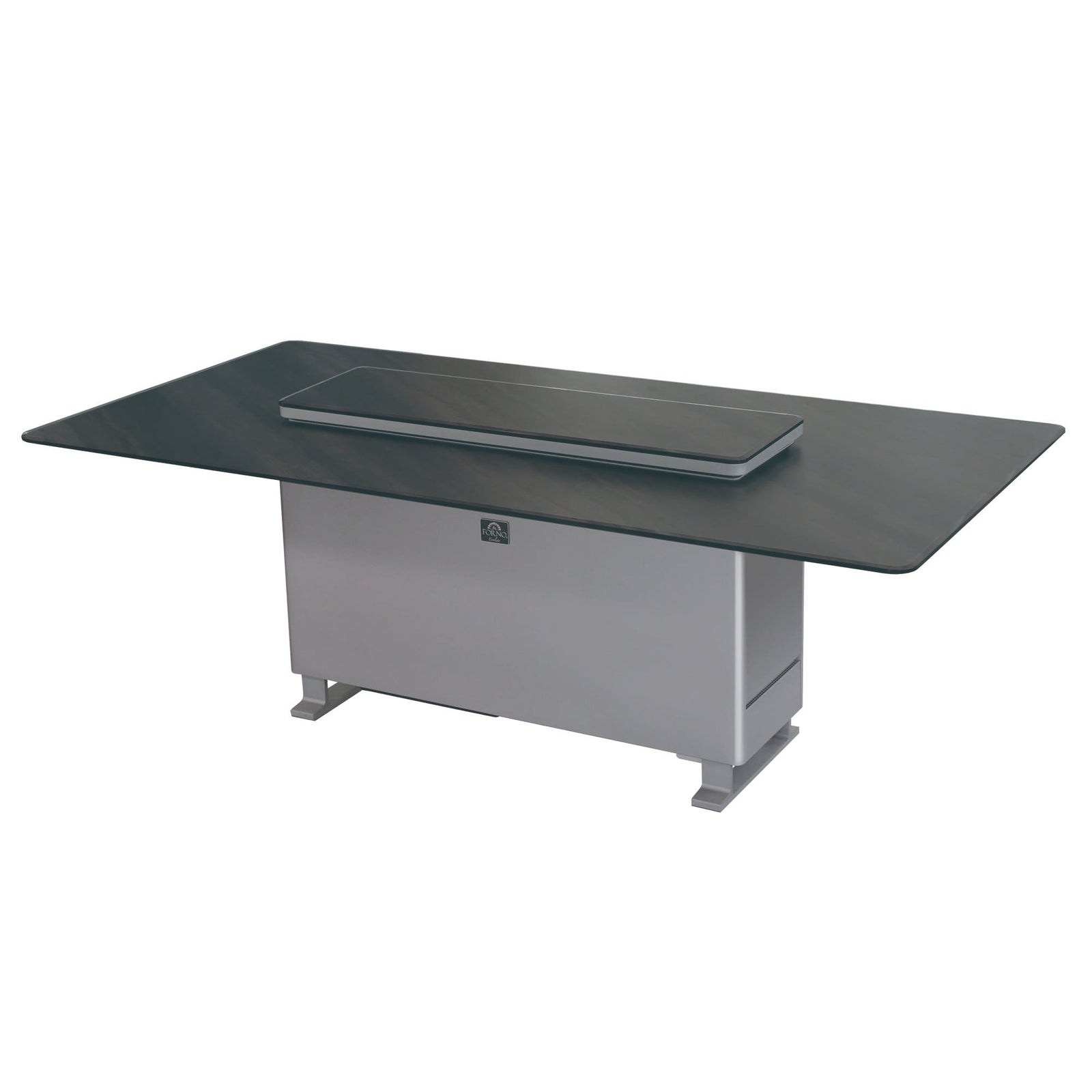 Forno Cinetico Smart Dining Table, Midnight Marble, 5.3 cu.ft fridge and freezer with Bluetooth control - FDTFR7044-86GRY