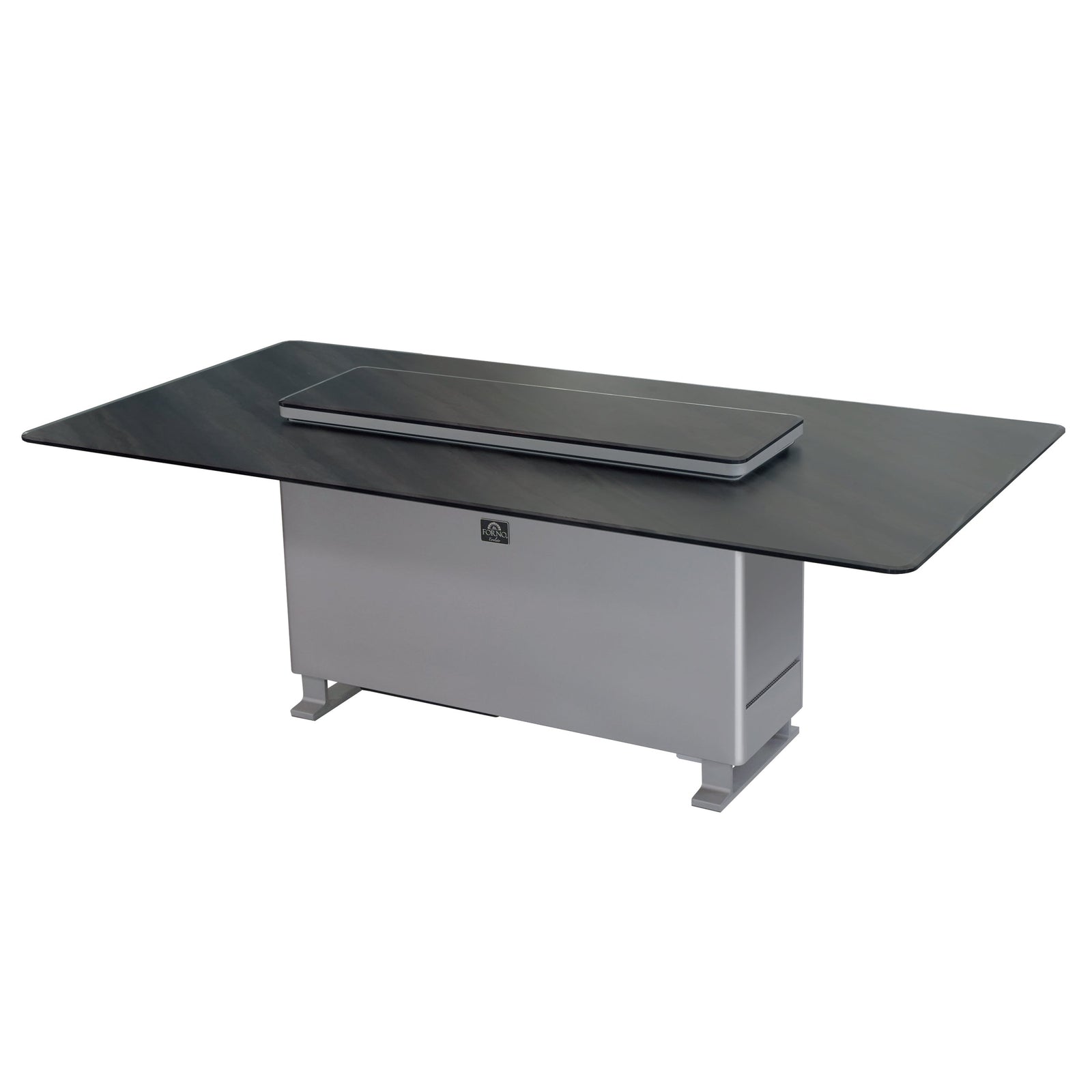 Forno Cinetico Smart Dining Table, Midnight Marble, 5.3 cu.ft fridge and freezer with Bluetooth control - FDTFR7044-86GRY