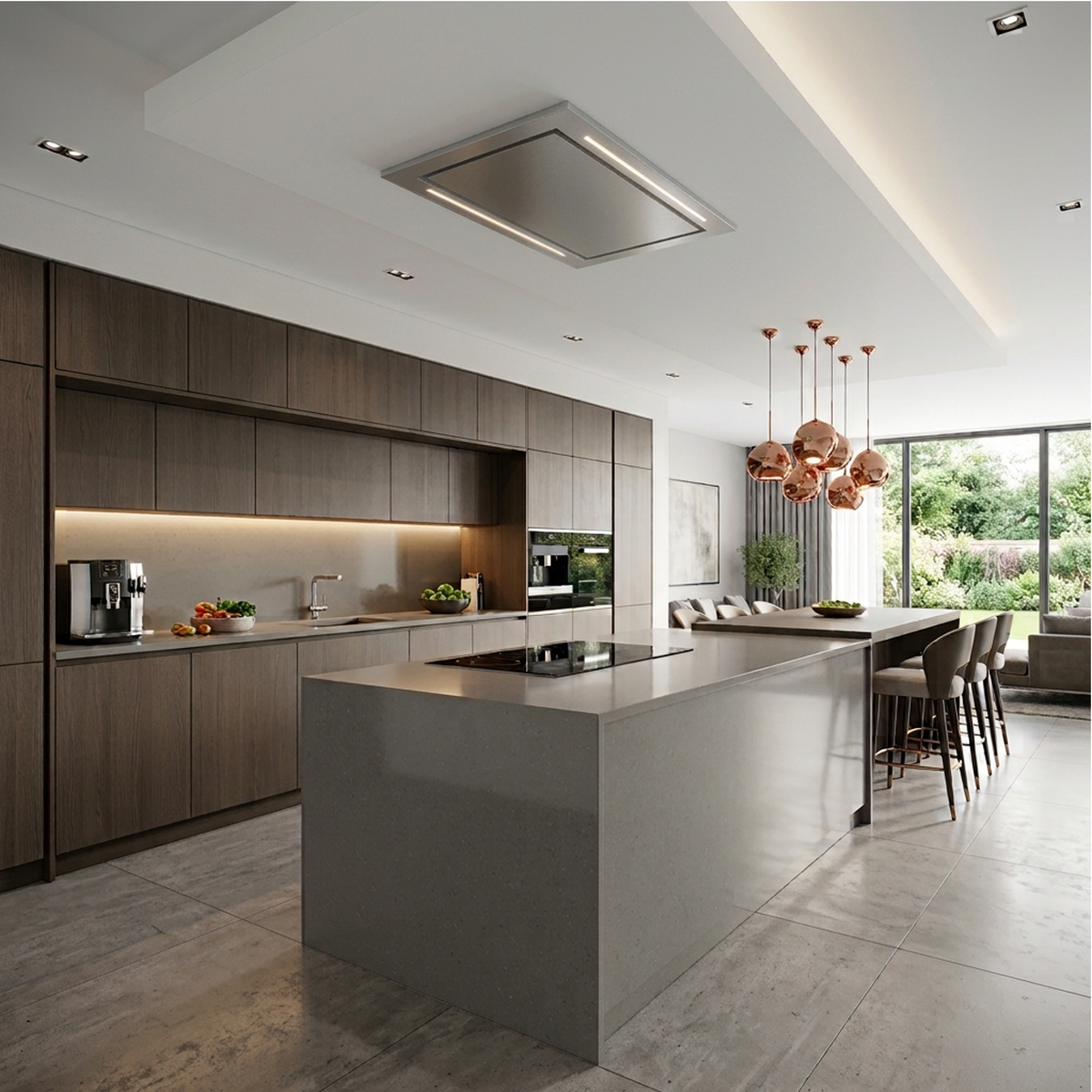 Victory Sunrise 600 CFM Ceiling Mount Range Hood with Remote Control