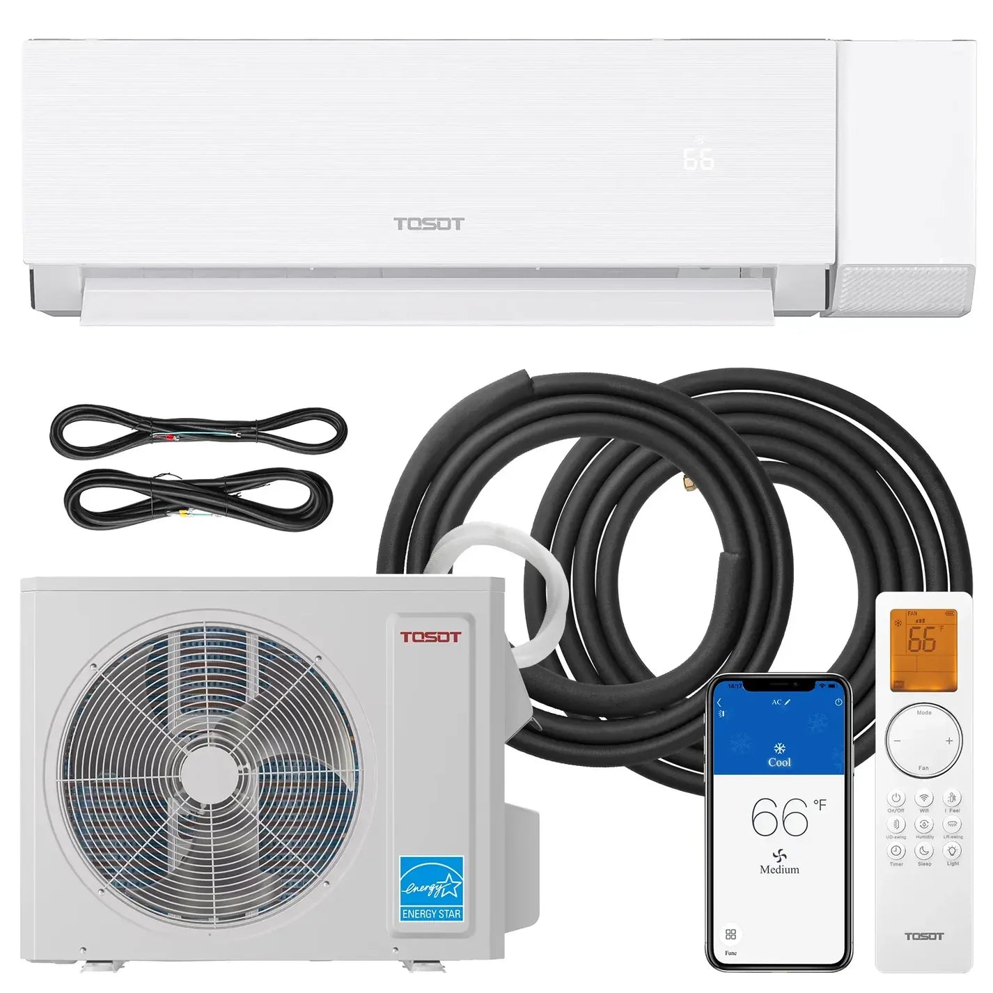 TOSOT Aoraki 12,000 BTU 24.5 SEER2 Heat Pump Mini Split AC w/ERV Syste
