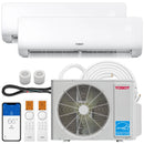 TOSOT 24,000 (12K+12K) BTU 21 SEER2 Dual Zone Mini Split Air Conditioner Heat Pump - 230V