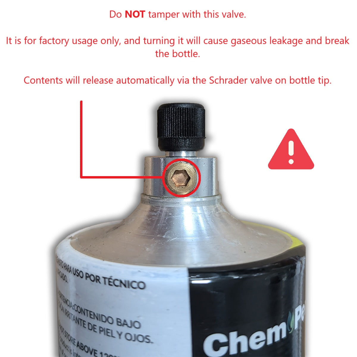 Pioneer Quick-Recharge Refrigerant Bottle for HVAC Systems with Leak-Stop and UV-Dye Additive, 1.75lb