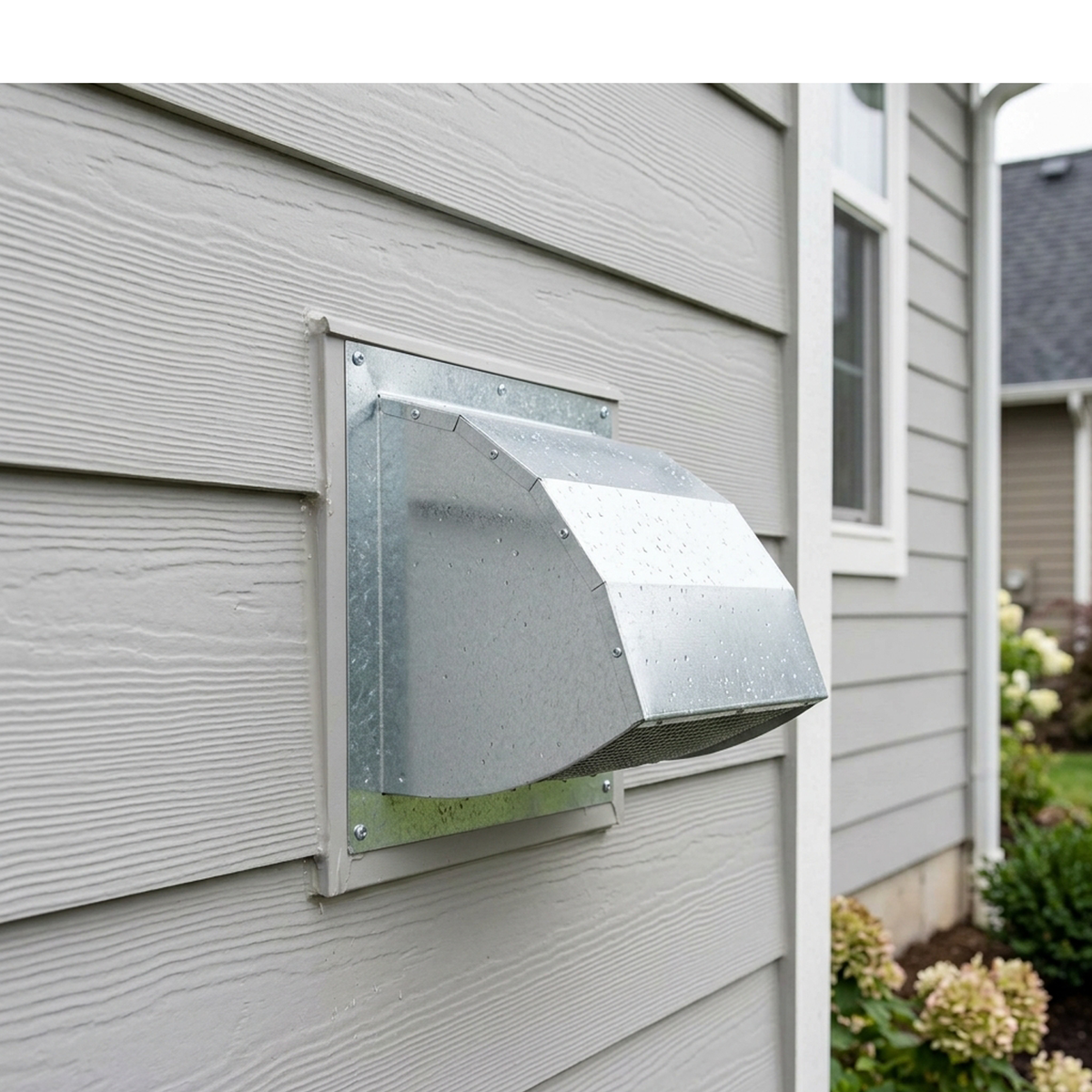 8-Inch Galvanized Steel Wall Cap