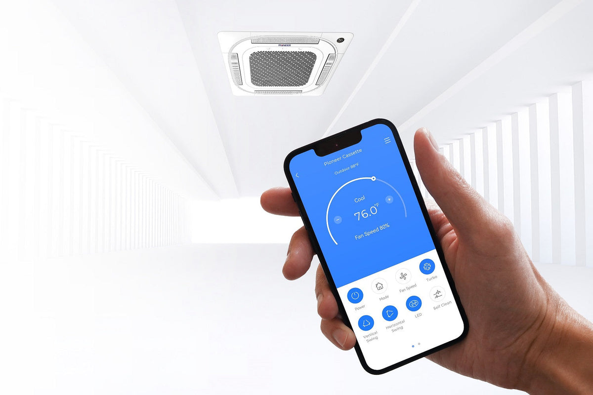 Pioneer Weekly Programmable Wi-Fi Thermostat For Pioneer RB, UB, CB Model R410a Mini Split Systems