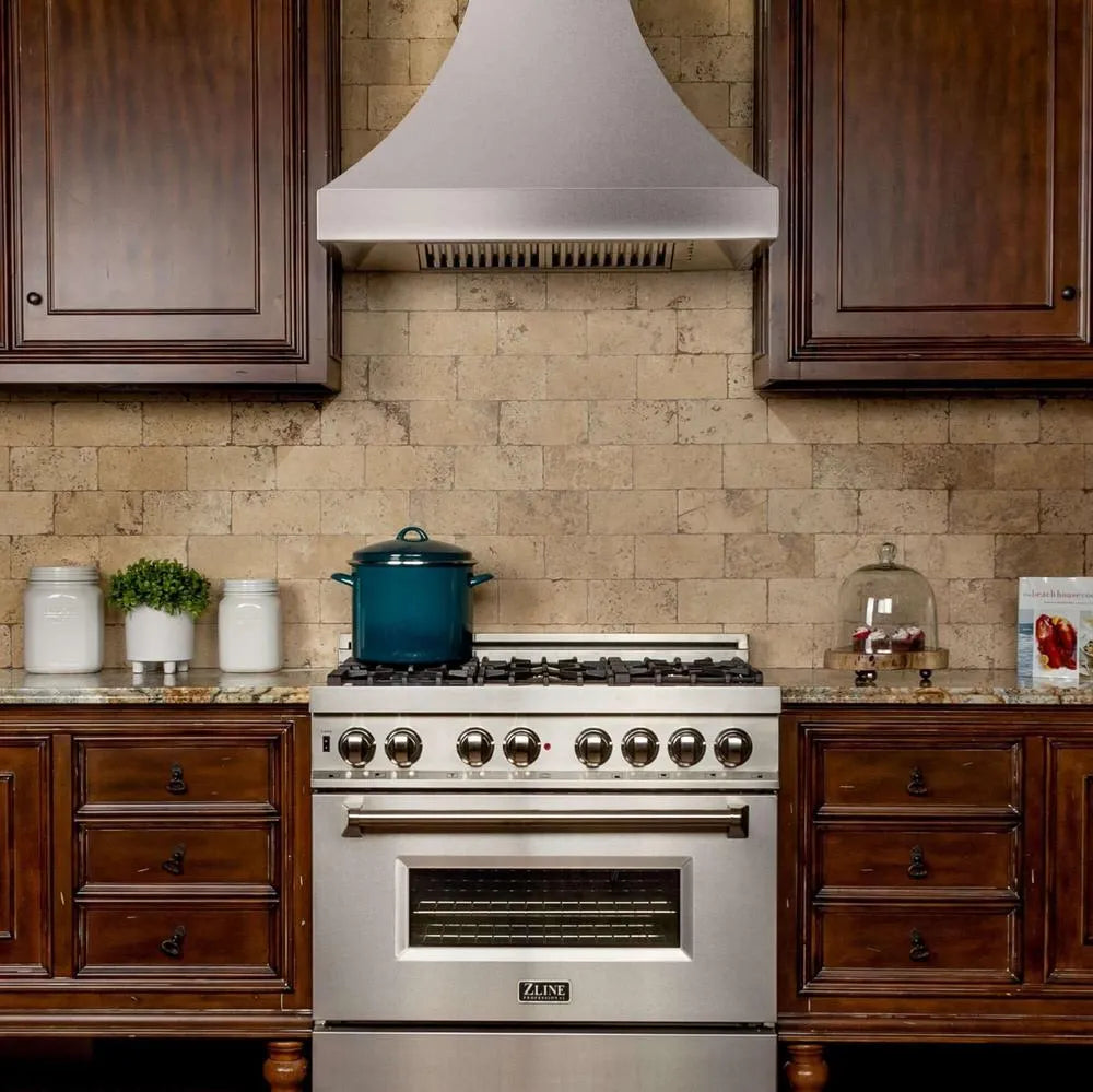 ZLINE Designer 30-inch range hood in satin stainless steel 8632S-30, view 2