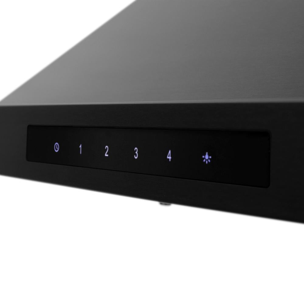 ZLINE CrownSound 30-inch range hood in black stainless steel BSKBNCRN-BT-30, view 7