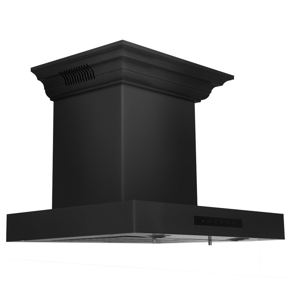 ZLINE CrownSound 30-inch range hood in black stainless steel BSKENCRN-BT-30, view 5