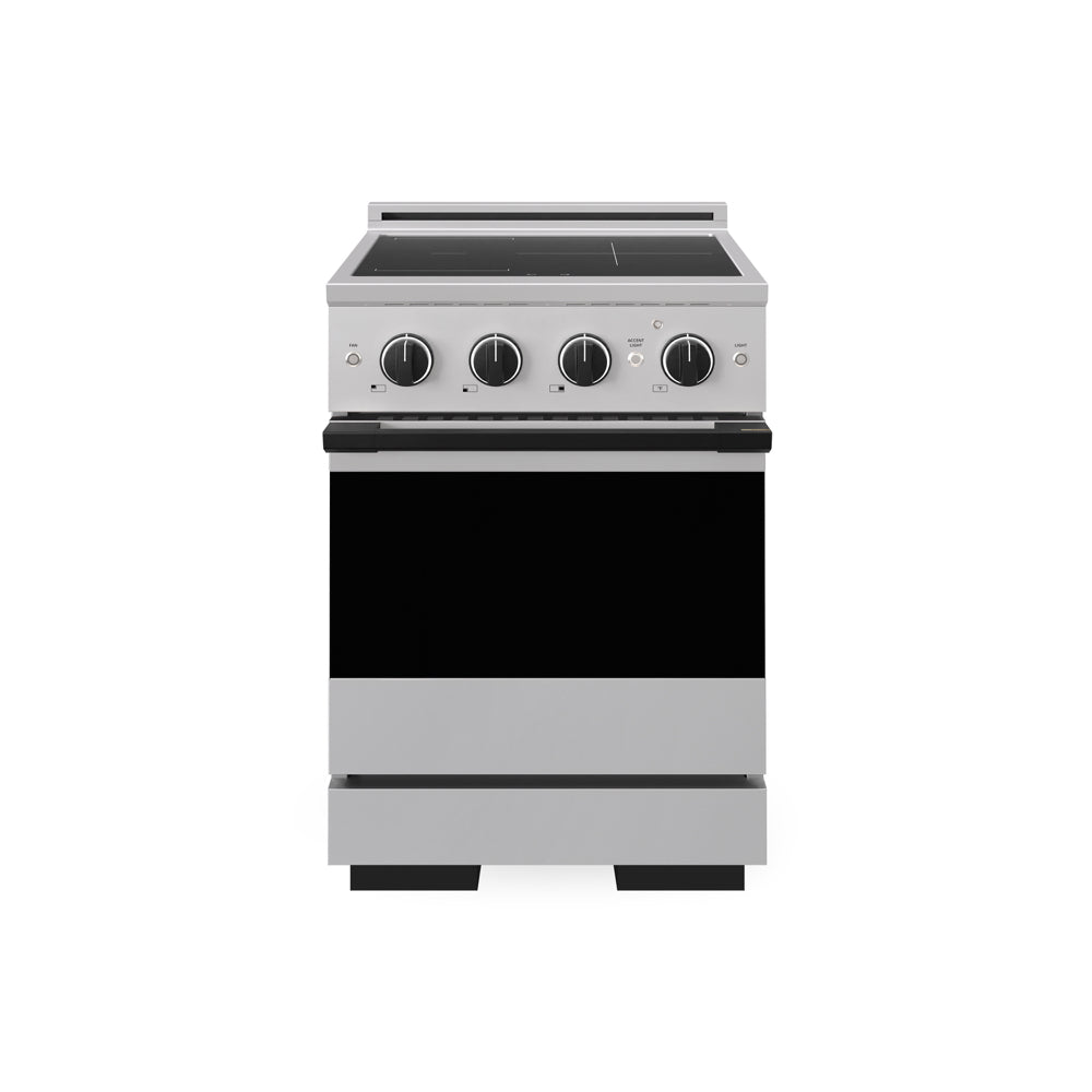 ZLINE Autograph Edition Marino 24-inch range in stainless steel and matte black accents MINRZ-24-MB