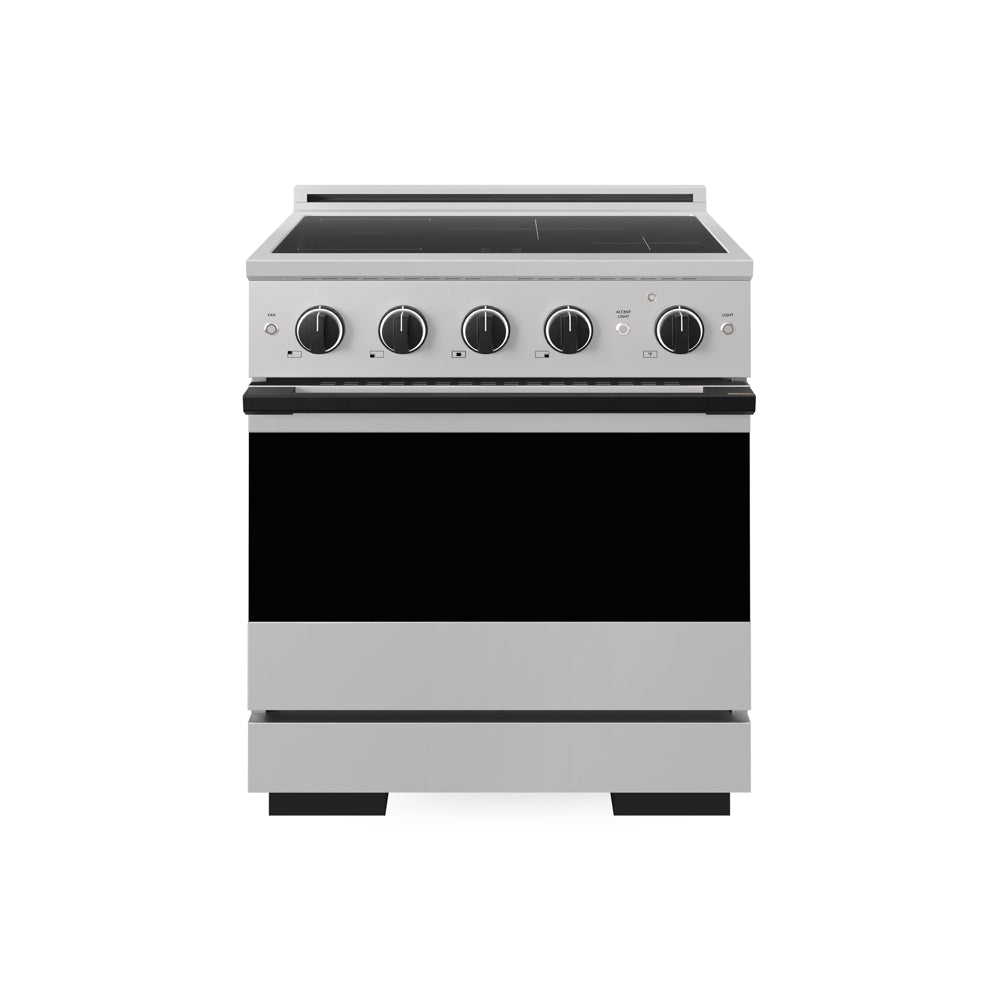 ZLINE Autograph Edition Marino 30-inch range in stainless steel and matte black accents MINRZ-30-MB