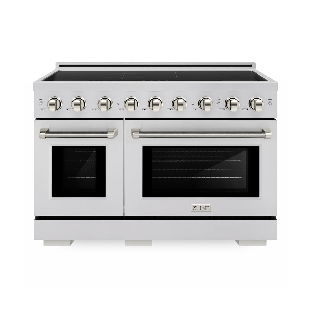 ZLINE Autograph Edition Paramount 48-inch range in stainless steel and polished nickel accents SINRZ-48-KPN