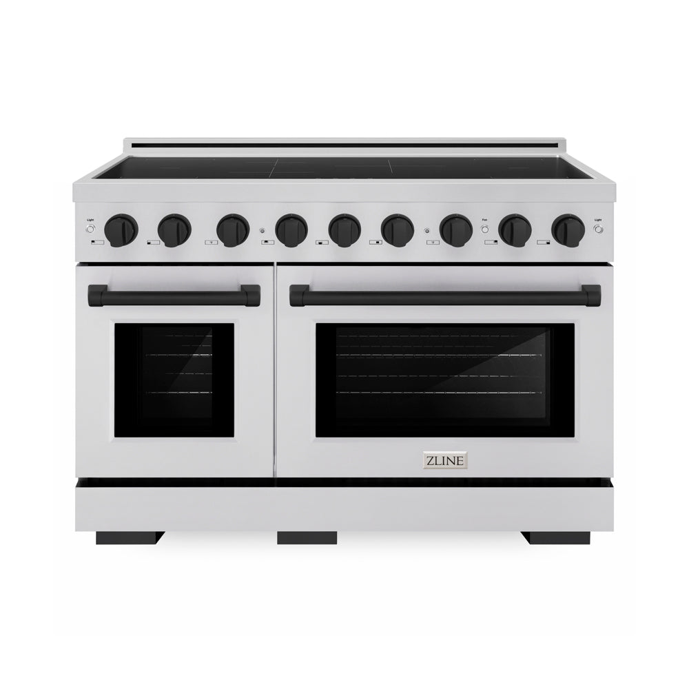 ZLINE Autograph Edition Paramount 48-inch range in stainless steel and matte black accents SINRZ-48-MB