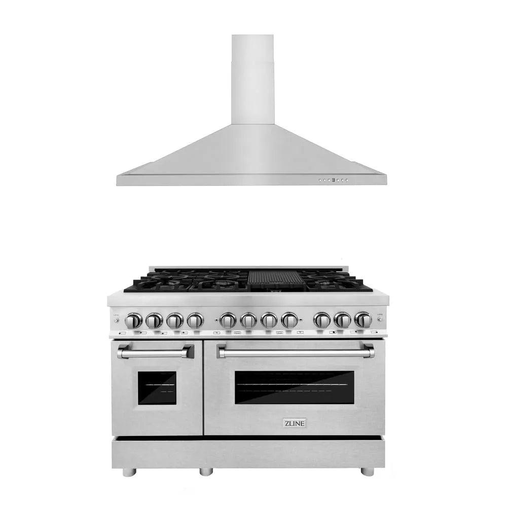 ZLINE 48-inch kitchen package 2KP-RASNRH48