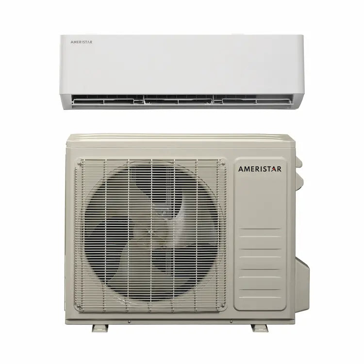 Ameristar 24,000 BTU 19 SEER2 Single Zone Wall Mount Mini Split Heat Pump System - R454B - 230V indoor air handler and outdoor condenser