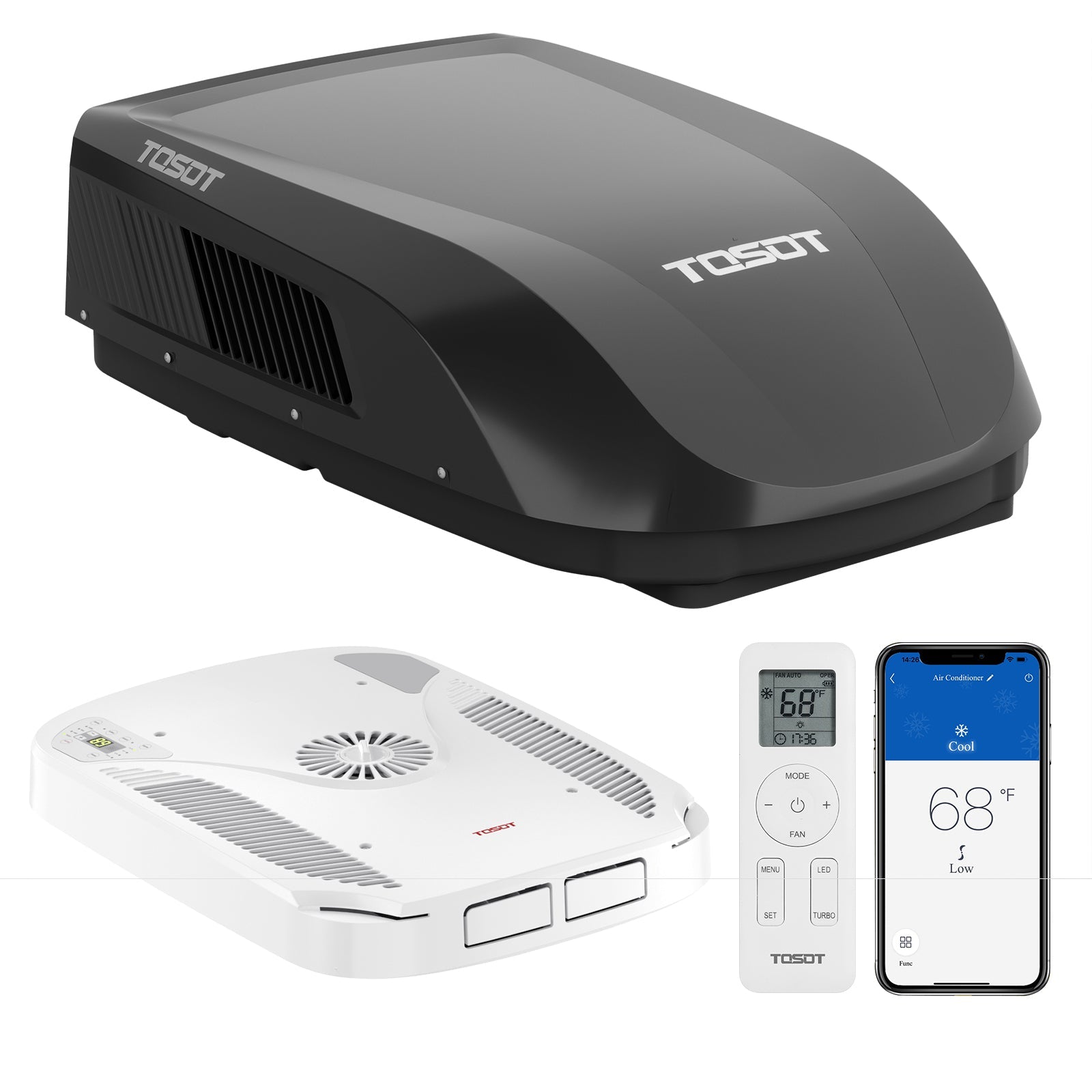 TOSOT 16,000 BTU RV Air Conditioner with Heat Pump