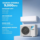 Daikin 9,000 BTU Oterra 20 SEER2 Single Zone Wall Mount Mini Split Heat Pump System - R32 | 115V