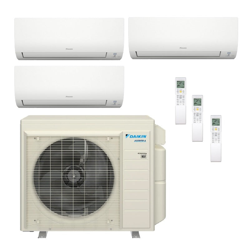 Daikin Aurora 3-Zone Ductless Mini Split AC & Heat Pump 36000 BTU (15K