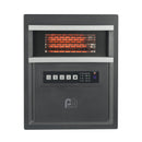 1500/750W 4-Tube Infrared 14" Heater with Remote and Eco-Mode, Black