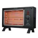 1500/1250W Radiant 11" Heater, Black