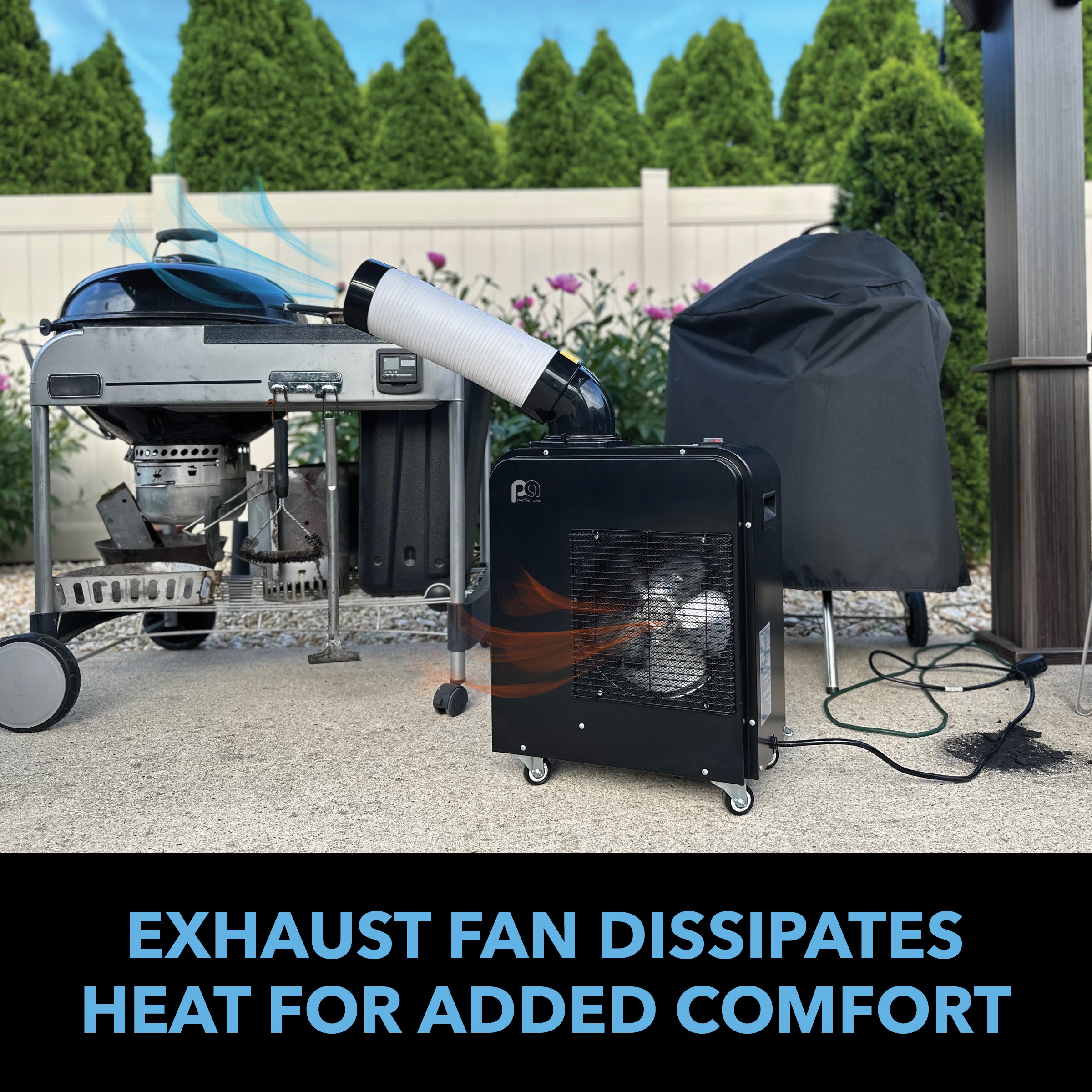 Perfect Aire 7,000 BTU Portable Indoor Outdoor Spot Cooler, No