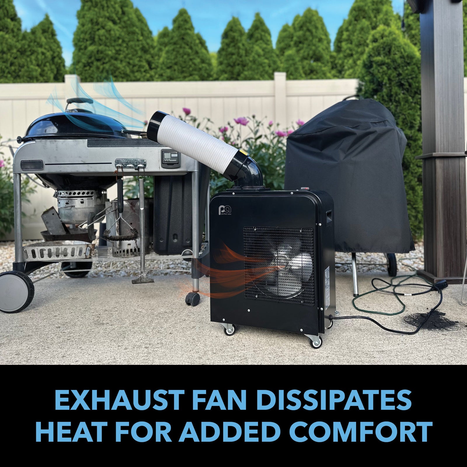 Perfect Aire 7,000 BTU Portable Indoor Outdoor Spot Cooler, No Installation Needed