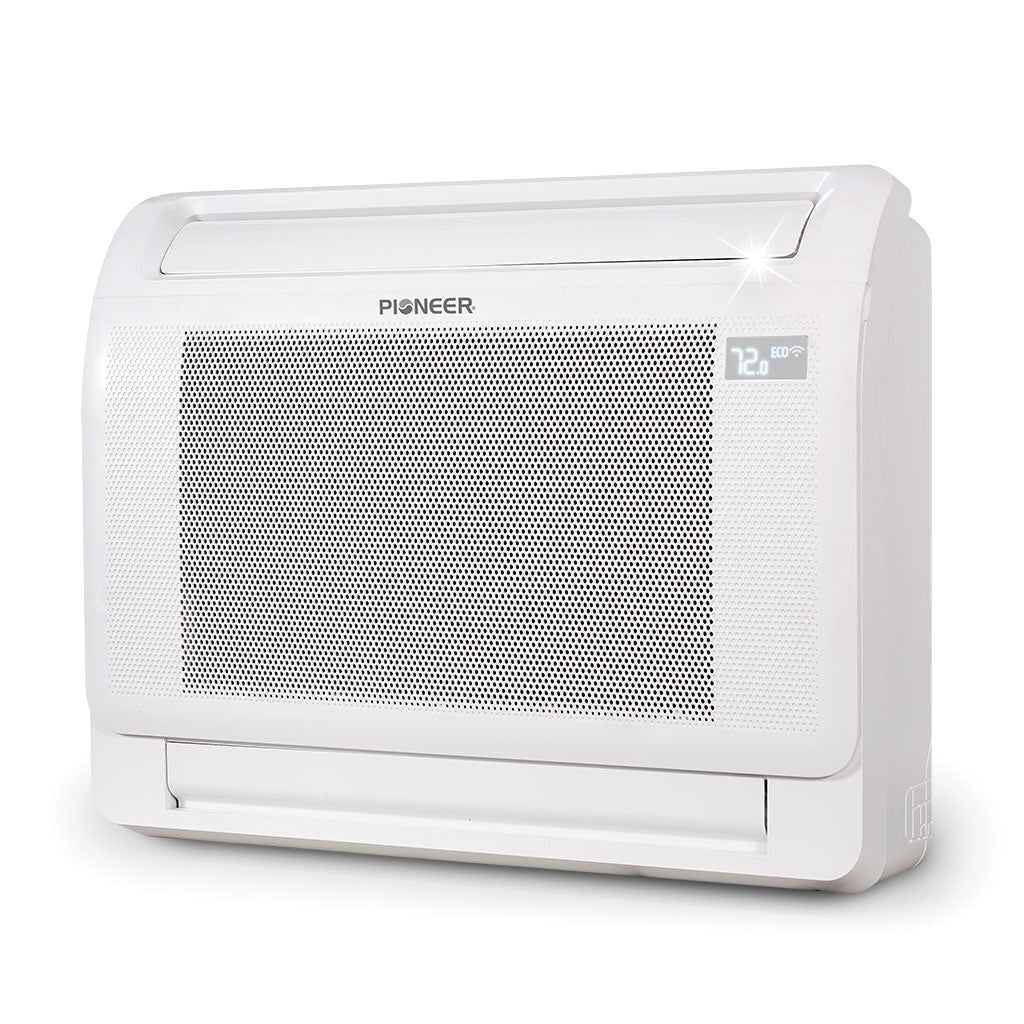 Pioneer® Quantum Ultra™ 16,000 BTU 23.8 SEER2 230V Floor/Low-Wall Mounted Console Ductless Mini-Split Air Conditioner Inverter Heat Pump Full Set