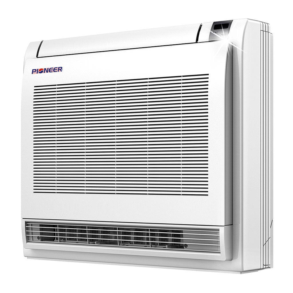 Pioneer® Quantum Ultra™ 12,000 BTU 24.6 SEER2 230V Floor/Low-Wall Mounted Console Ductless Mini-Split Air Conditioner Inverter Heat Pump Full Set
