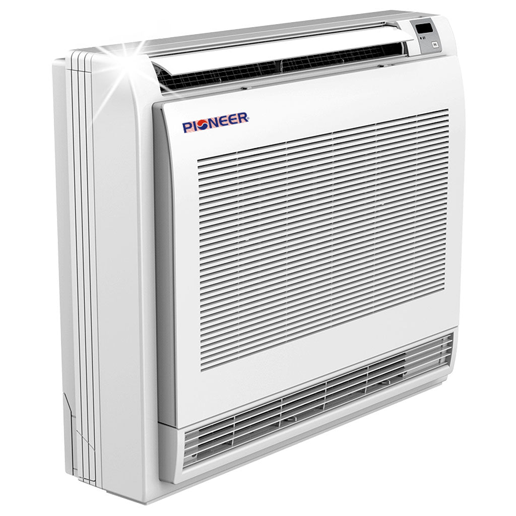 Pioneer® Quantum Ultra™ 12,000 BTU 24.6 SEER2 230V Floor/Low-Wall Mounted Console Ductless Mini-Split Air Conditioner Inverter Heat Pump Full Set