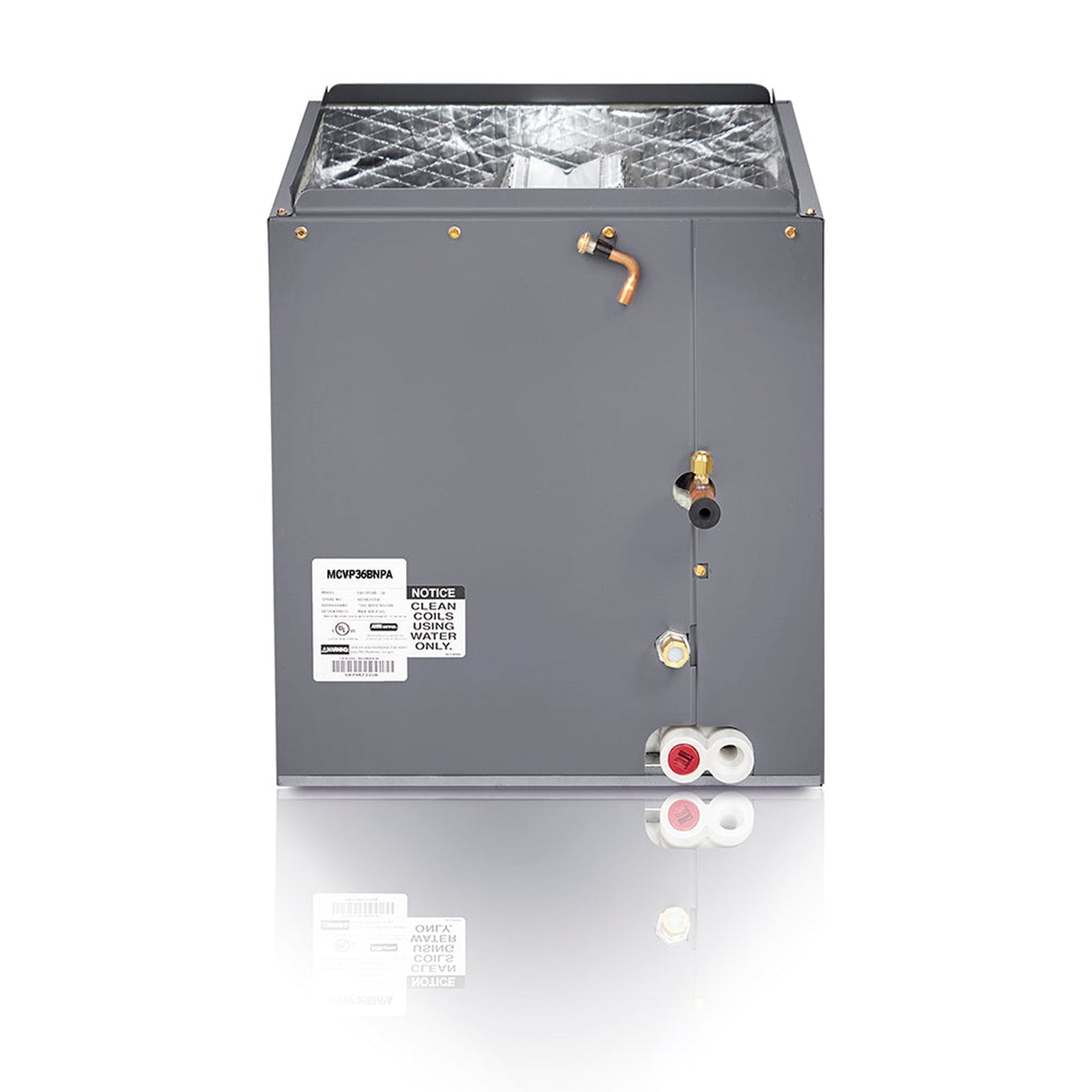 MRCOOL 17.5 Inch 4 Ton R410A Upflow Cased Evaporator Coil, MCVP48BNPA