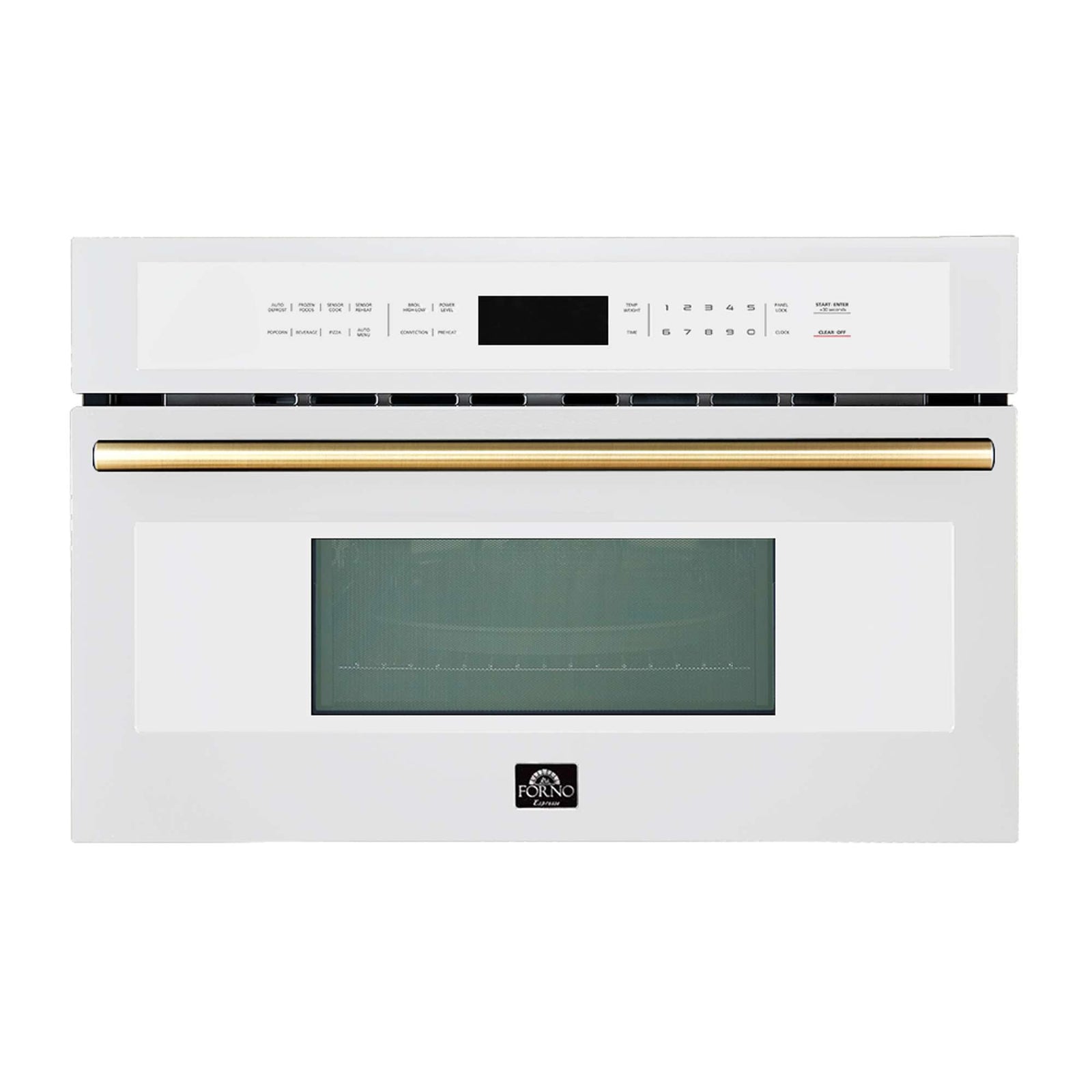 Forno Oliena Espresso White 30 Inch 1750 Watt Compact Oven & 1000 Watt Microwave, 1.6 cu. ft. - FMWDR3093-30WHT