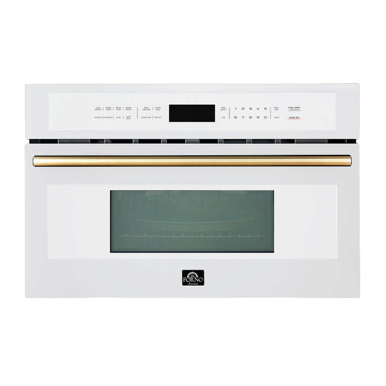 Forno Oliena Espresso White 30 Inch 1750 Watt Compact Oven & 1000 Watt Microwave, 1.6 cu. ft. - FMWDR3093-30WHT