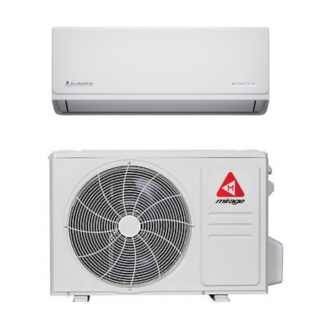 Mirage Wintek 12,000 BTU 18.1 SEER2 R32 Ductless Mini Split Air Conditioner and Heat Pump - 220V/60Hz