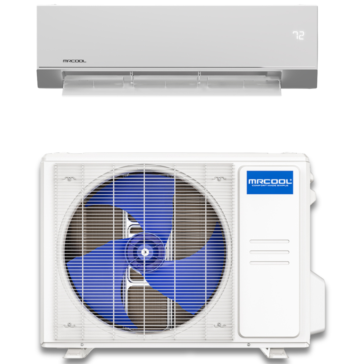 MRCOOL Olympus E Star 12,000 BTU Single Zone Mini Split with Wall Mount Air Handler and Heat Pump Condenser, O-ES-12-HP-230C-O1