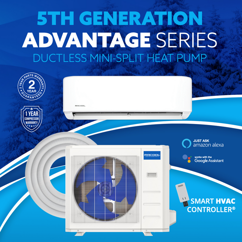 MRCOOL Advantage 5G 9,000 BTU SEER2 Ductless Mini Split Air Condi