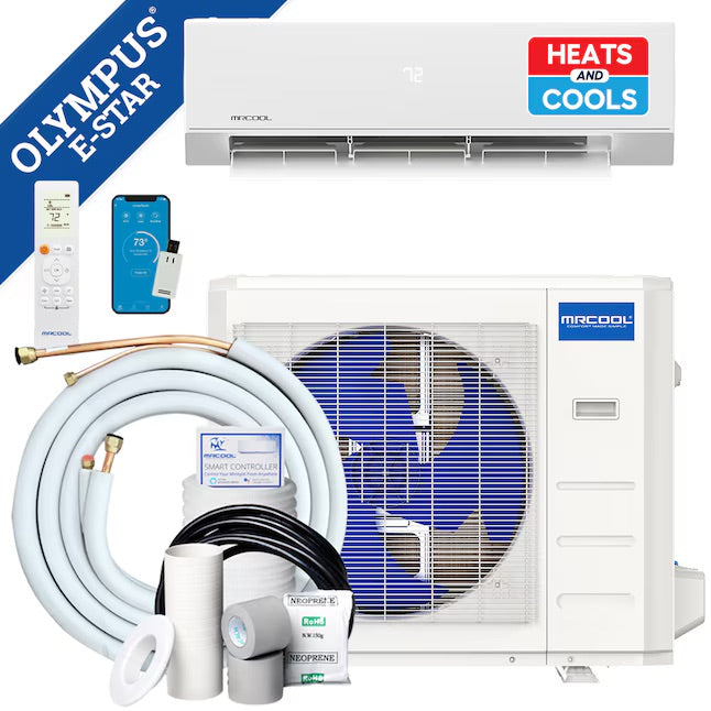 MRCOOL Olympus E Star 18,000 BTU 21.4 SEER2 Single Zone Mini Split System - 230V