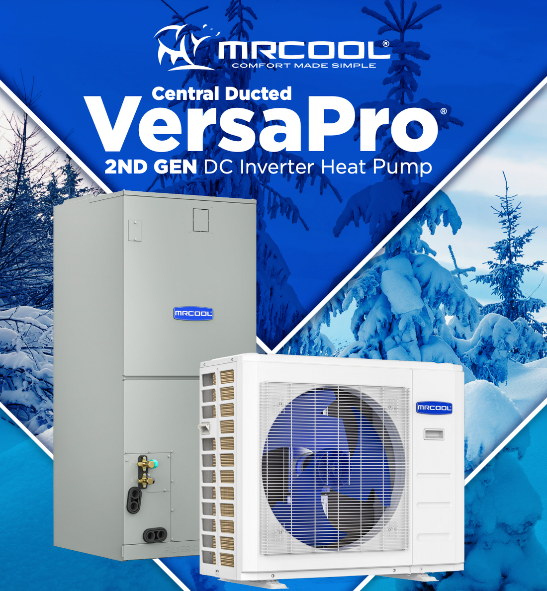 MRCOOL VersaPro 60,000 BTU 5 Ton 15.2 SEER2 Central Ducted Heat Pump S