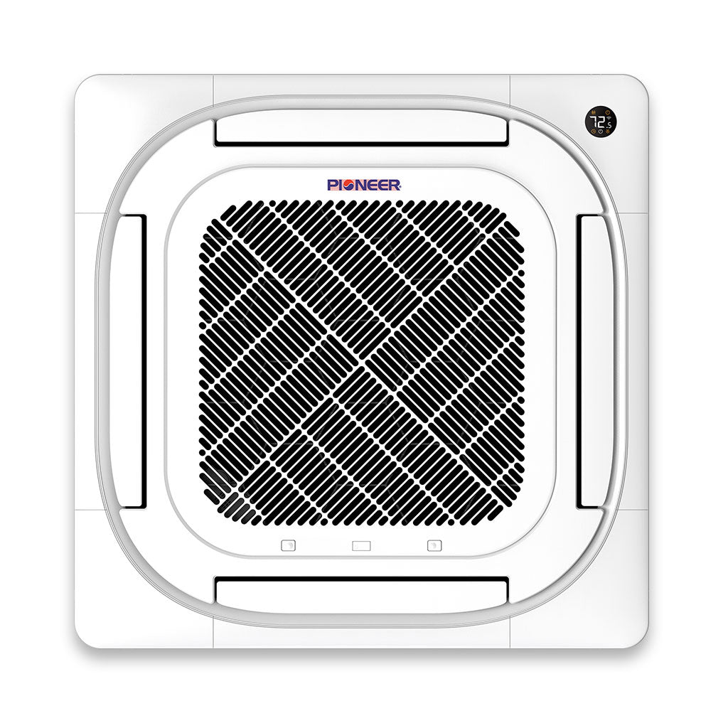 Pioneer® Quantum Ultra™ 36,000 BTU 20 SEER2 230V 4-Way Ceiling Cassette Ductless Mini-Split Air Conditioner Inverter Heat Pump