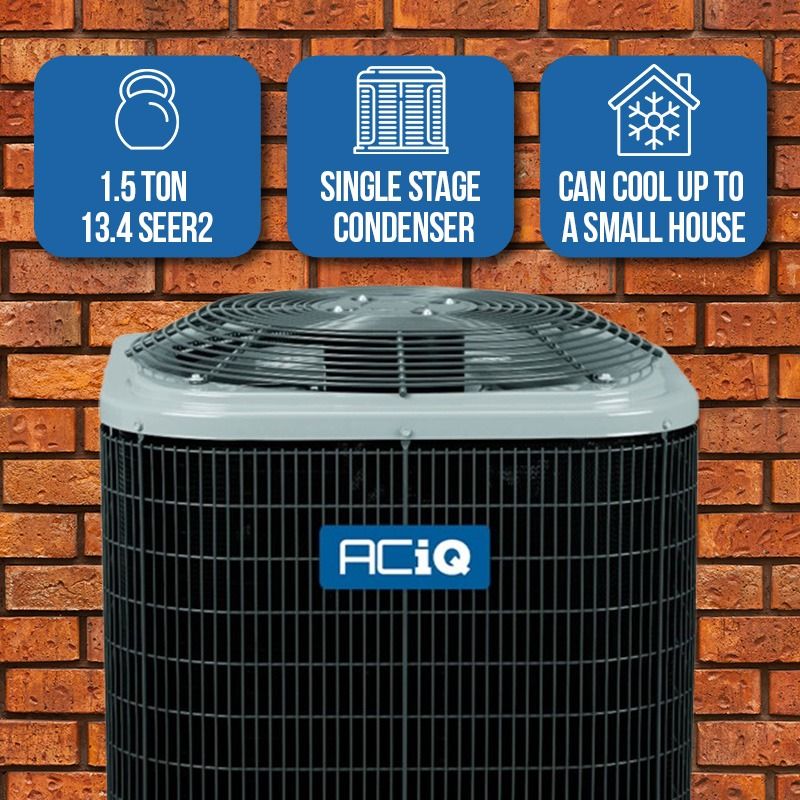 ACiQ 1.5 Ton 13.4 SEER2 Central Air Conditioner Condenser - R410A Single Stage