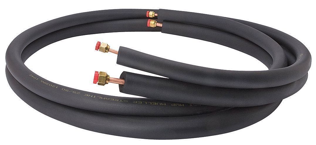 ACiQ Refrigerant Line Set 1/4"-1/2" | Pre-Flared Copper | 15ft / 30ft / 50ft | Insulated for Ductless Mini Split Systems