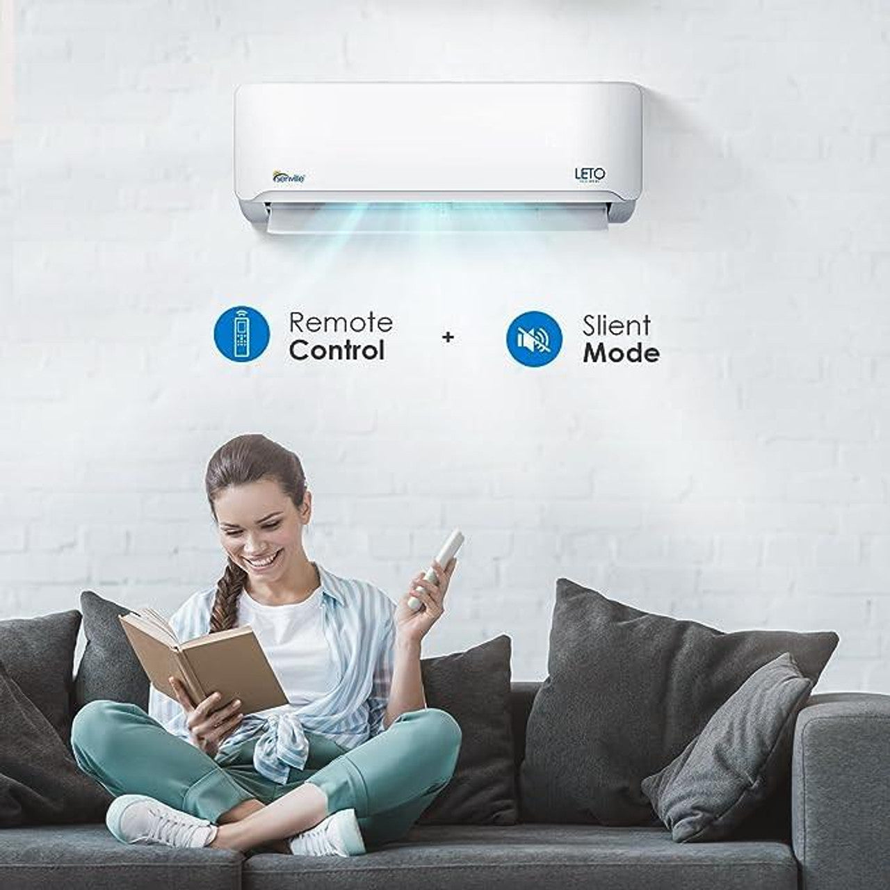 Senville LETO 12,000 BTU &nbsp;21.2 SEER2 Single Zone Ductless Mini Split Brochure 1