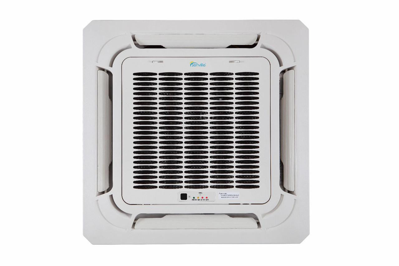 Senville 18,000 BTU 20 SEER2 Square Ceiling Cassette Air Conditioner - Heat Pump