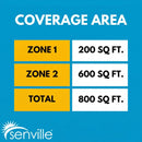 Senville AURA 18,000 BTU (6K + 12K) Dual Zone Mini Split Air Conditioner - 230V