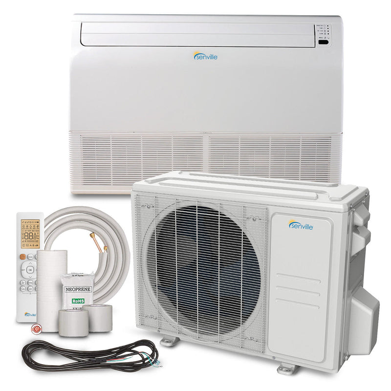 Senville AURA 18,000 BTU 20.4 SEER2 Floor Mounted Single Zone Ductless Mini Split