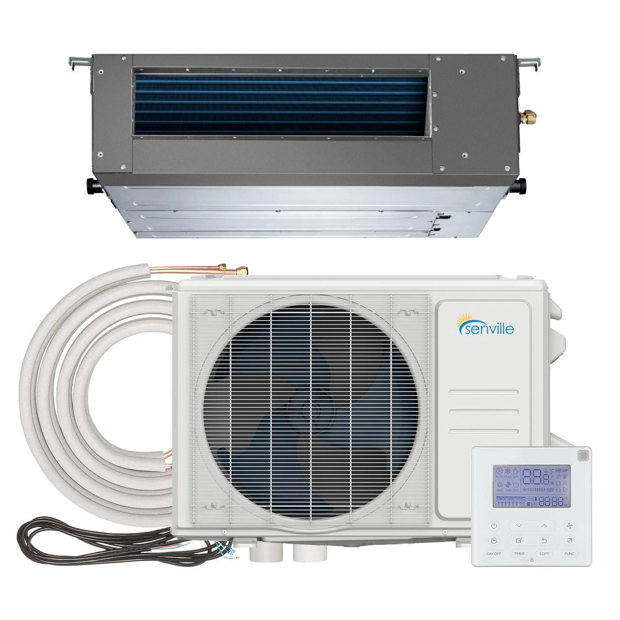 Senville AURA 24,000 BTU Concealed Duct Heat Pump