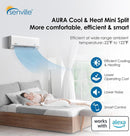 Senville AURA 36,000 BTU (18K+18K) Dual Zone Mini Split Air Conditioner Features