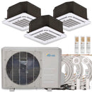 Senville 36,000 BTU (12K + 12K + 18K) 23 SEER2 Tri-Zone Ceiling Cassette Mini Split Air Conditioner Heat Pump - 230V
